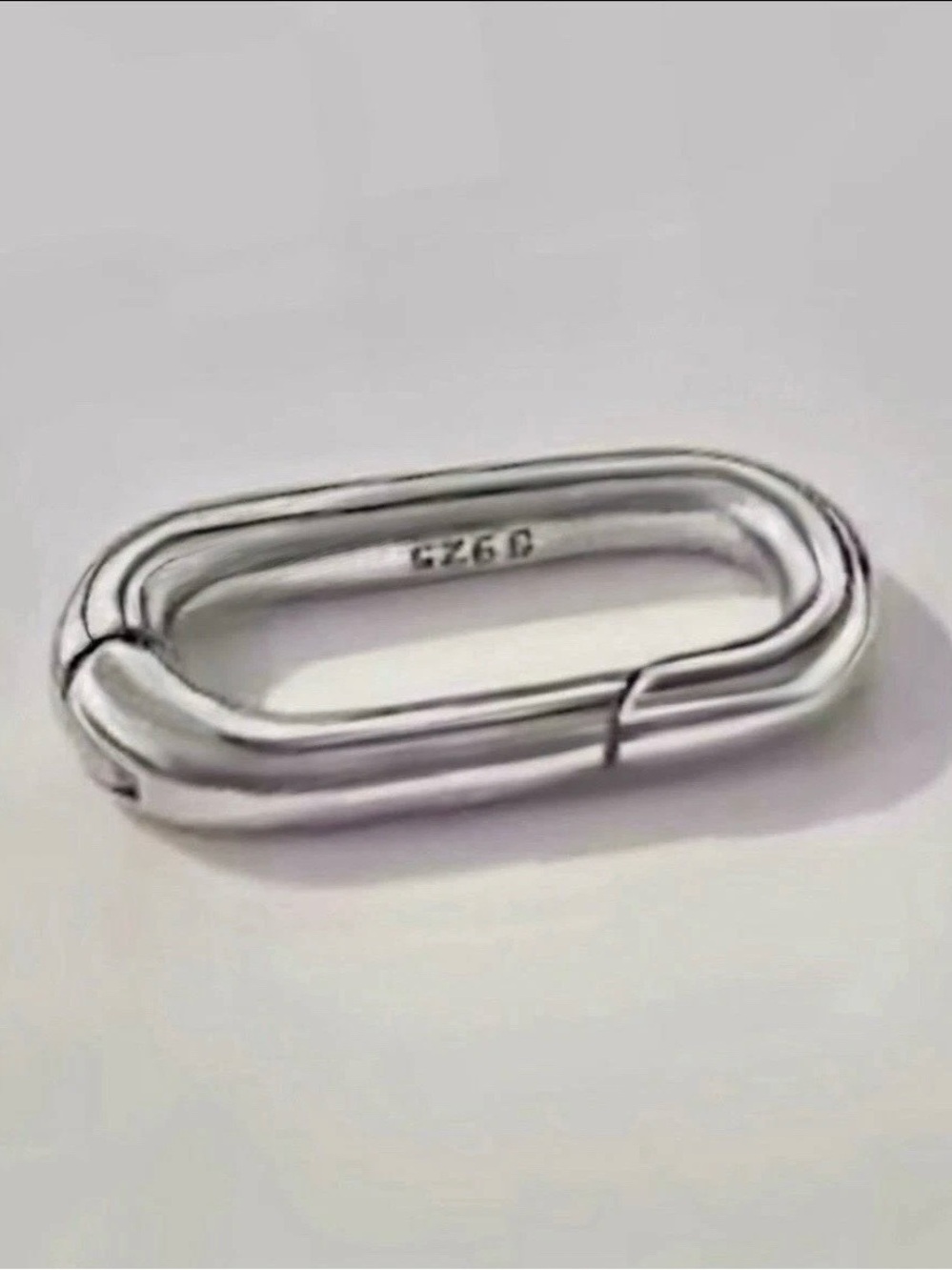 .925 Sterling Silver Rectangular Openable Charm Link Connector NO Offers